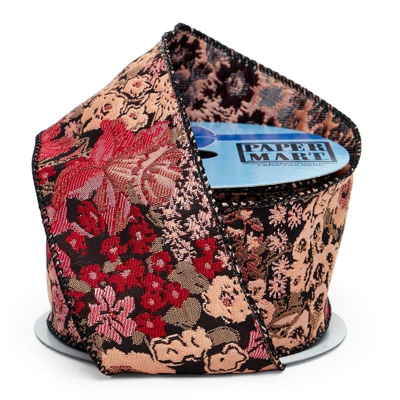 2 1/2" X 10 Yards Flourish Florals Ribbon