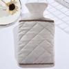 2L Hot Water Bag with Cover,Hot Water Bottle,Warm Water Bottle for Bed,Classic Rubber Hot Water Bag,for Hot and Cold Therapy, Pain Relief, Muscles Sore (Gray) view 4