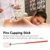 2PCS Stainless Steel Fire Cupping Stick, Reusable Ignition Rod for Beauty Salon Massage, Handle Fire Rod Tool Cupping Universal Traditional Comfortable Grip for Foot Bath Shop view 2