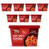 [Dongwon] Intense Fiery Hot Spicy Korean Rice Cake Topokki | Popular Korean Street Food | Easy to Prepare | Bold and Flavorful Chewy Snack for Spice Enthusiasts (8 Bowls) view 1