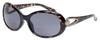 Calabria 828 Oversized Oval BiFocal Reading Sunglasses +2.75 Onyx Women Bi-Focal Sun Glasses Reader Chic Fashion Trendy Cute view 1