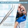 Professional Dental Tartar Scraper Tool Oral Picks to Remove Calculus from Teeth, Plaque Remover, Tooth Scraper for Oral Hygiene Care Made of Stainless Steel (College Cotton Pliers) view 4