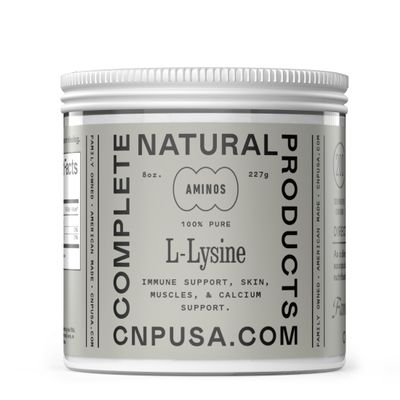 L-Lysine Powder Supplement - Bulk L-Lysine 8oz, 200 Servings