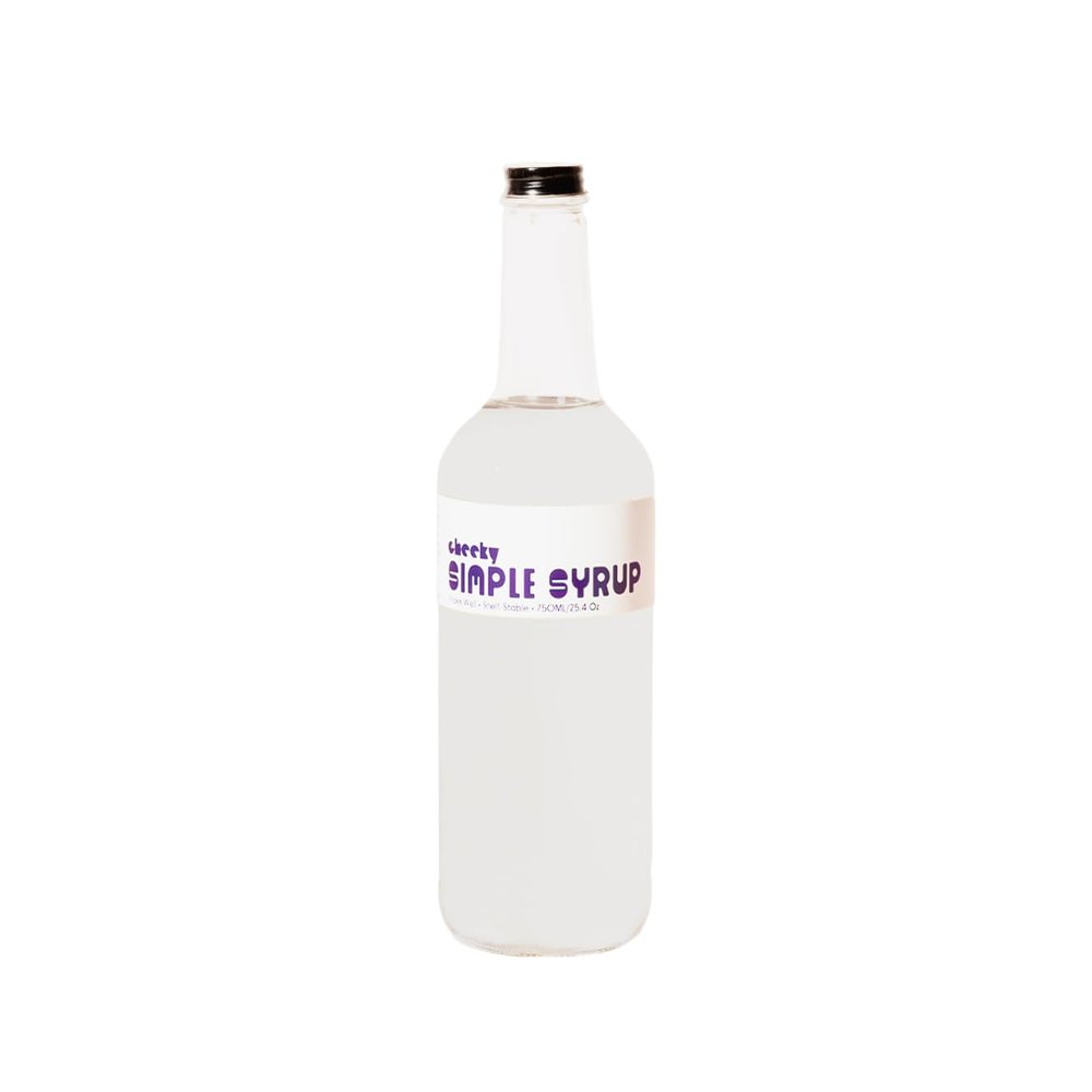 Cheeky Cocktails Simple Syrup, Bar Quality, Pure Cane Sugar, 1:1 ratio, No Artificial Flavors or Preservatives, 750 ml