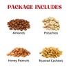 Christmas Nuts Gift Basket for Holiday Season, Premium Mixed Nut Assortment Gift Gourmet Snack Food Present Box, Christmas Gift Basket for Family (4 Sectional) view 3