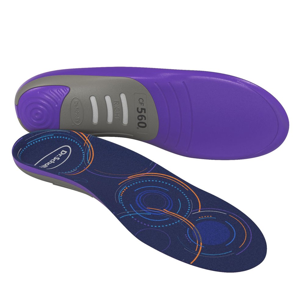 Dr. Scholl's Custom FiT Comfort Plantar Fasciitis Insoles, Orthotics Shoe Inserts with Arch Support for Men & Women, Suitable for 220+ lbs, Stay on Your Feet All-Day with Optimum Cushioning, CF560