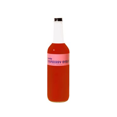 Cheeky Cocktails Cranberry Syrup, Bar Quality, No Artificial Flavors or Preservatives, 750 ml