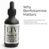 LIV Vitamin B1 Liquid  Thiamine & Benfotiamine Supplement for Glucose Metabolism & Nerve Support  Fast-Absorbing Liquid Drops  60 mL view 3