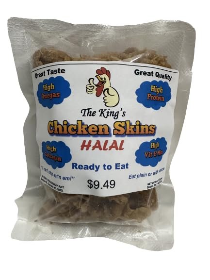 Healthy chicken skins for human consumption