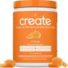 Create Creatine Monohydrate Gummies for Men & Women, Boost Focus, Strength, and Endurance, Anti-Melting Formula, Vegan, Gluten-Free, Non-GMO, 1.5g of Creatine per Gummy (Orange) view 1