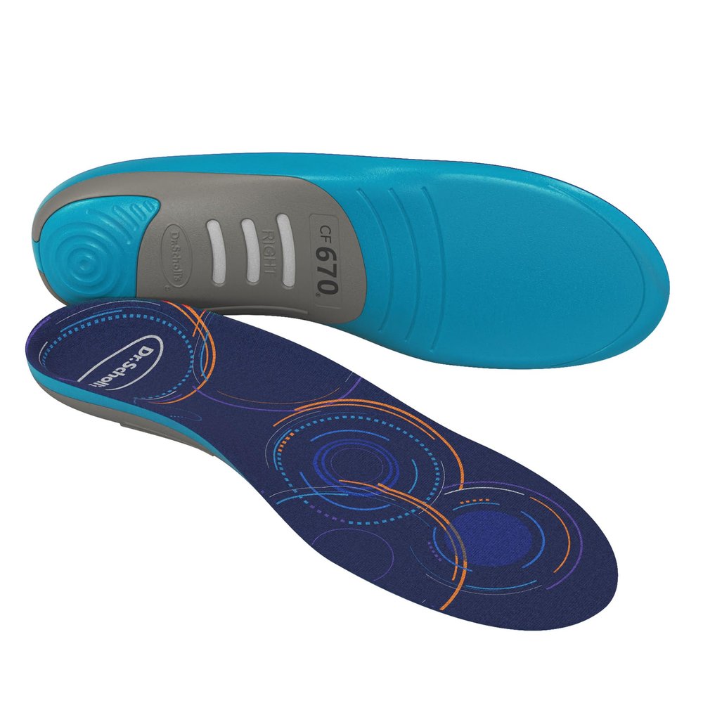 Dr. Scholl's Custom FiT Comfort  Plantar Fasciitis Insoles, Orthotics Shoe Inserts with Arch Support for Men & Women, Suitable for 220+ lbs, Stay on Your Feet All-Day with Optimum Cushioning, CF670