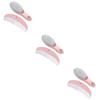 Healifty 3sets Soft Massage Brush and Comb Kit for Newborns Gentle Hair Grooming Tool Pink Promotes Scalp Health and Brain Development for Boy Girl view 1