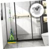 DOITOOL 2sets Aesthetic Plastic Mop Broom Organizers Wall Mount Racks No Drill Required 2pcs*2 view 4
