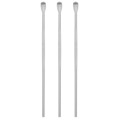 Stainless Steel Ear Wax Remover 3 Pcs Set - Portable 8Cm Ear Cleaning Tool for Safe Wax Scoop and Clogged Removal