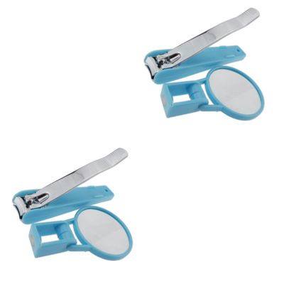 Healifty 2pcs Nail Clippers for Seniors Nail Cutter Fingernail Clipper Magnifier Care Tool