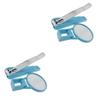 Healifty 2pcs Nail Clippers for Seniors Nail Cutter Fingernail Clipper Magnifier Care Tool view 1