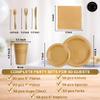 Grandipity Disposable Plastic Dinnerware Sets for Parties (350 pcs) view 3