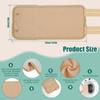 2PCS Calf Oil Pack Set, Washable Reusable Essential Oil Wrap, Organic Essential Oil Compression Wrap with Adjustable Elastic Strap for Arm Knee Calf (Khaki) view 2