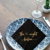 The Night Before Cocktail Napkins, 50 Pack Black and Gold Disposable Paper Napkins for Rehearsal Dinner Wedding Bridal Shower Engagement Bachelor Bachelorette Party, Beverage Table Decorations, 3 Ply view 3
