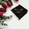 The Night Before Cocktail Napkins, 50 Pack Black and Gold Disposable Paper Napkins for Rehearsal Dinner Wedding Bridal Shower Engagement Bachelor Bachelorette Party, Beverage Table Decorations, 3 Ply view 4