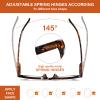 Avaeye Oversized Reading Glasses for Women Men Large Square Frame Readers Trendy Eyeglasses with Spring Hinges (Tortoise, 1.5) view 4