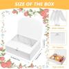 15Pack Gift Boxes with Lids, 10.6x7.8x3.1 Inches Bridesmaid Proposal Boxes with Ribbon, White Gift Boxes for Presents,Kraft Paper Boxes for Wedding Christmas Birthday Baby Shower Party view 2
