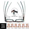 DXYXYO Oversized Square Reading Glasses for Women 2.5 Blue Light Blocking 4 Pack Stylish Retro Readers with Spring Hinge view 4