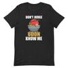 Humorous Don't Judge Udon Know Noodles Japan Foods Lover Novelty Ramen Soups Black Heather view 1