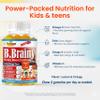 B.Brainy Focus Gummies for Kids & Teens, Kids Focus and Attention Supplements, Brain Focus Vitamins, Vegan Omega 3 EPA/DHA, Support Memory, Clarity, Concentration, Low Sugar 60 Gummies view 4
