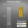 Clear Pretzel Rod Bags Candy Bags 200pcs 2X10" Cellophane Treat Party Favor Goodie Cake Pop Gift Apple Cello with Ties view 2