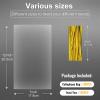 OYAVISR Clear Candy Bags 100pcs 7X12 Cellophane Treat Bags Party Favor Bag Goodie Cake Pop Gift Apple Cello for Gift Baskets Bakery Cookie with Ties view 2