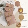 40pcs PU Leather Small Bags for Jewelry 8 x 8cm Snap Button Jewelry Packaging Bag Dark Pink Luxury Small Favor Bags Jewelry Gift Bags for Earrings Necklaces Bracelet Ring view 3