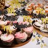 12Pcs Scorpio cake topper, Big Scorpio Energy/Scorpio Season Cake Decor, 12 constellation October December Birthday Cupcake Decoration, Horoscope Astrology Birthday Party Supplies, Black Glitter view 4
