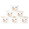 AimFun 50Pcs Christmas Snowman Treat Snack Cups 9 Oz.Disposable Dessert Bowls Smiling Snowman Face Paper Ice Cream Cups for Treats Cupcakes Winter Holiday Festive Party Favor Supplies Decor view 1