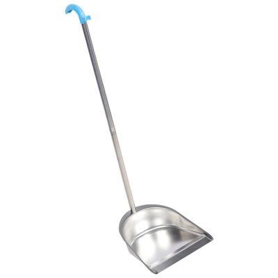 Stainless Steel Trash Shovel Dust Pan Dustpan with Long Handle Cleaning Supplies Home Dustpans Stainless Steel Sweeper