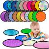 Bouiexye 20 Sets Round Sensory Mats for Autistic Children Sensory Toys Textured Babies and Toddlers Tactile Sensory Walls Fidgeting Educational Activity view 1