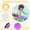 Bouiexye 10 Sets Sensory Mats for Autistic Children Textured Sensory Tiles Sensory Toys Babies and Toddlers with Sensory Issues Tactile Sensory Walls Fidgeting Educational Activity (Round) view 4