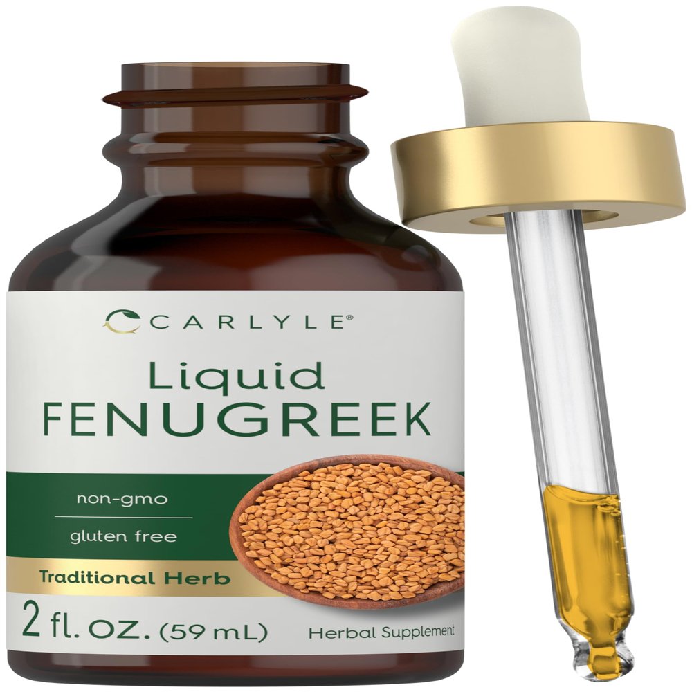 Carlyle Fenugreek Extract Liquid | 2 fl oz | Vegetarian Tincture | Non-GMO, Gluten Free | Traditional Herbal Supplement Drops