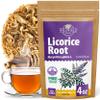 4 oz. Licorice Root Tea Liqorish Root Tea Herb (Glycyrrhiza Glabra) - 113g Bags Licorice Roots Raiz De Regaliz view 1