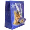 Gift Bag with Holy Family Nativity Design | Includes Tissue Paper and Gift Tag | Great Gift Wrap for Christian Occasions | Baptism, First Holy Communion, Christmas (10 Inch) view 2