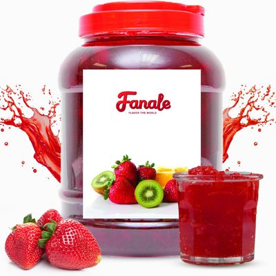 Fanale Premium Flavoring Jam for Bubble Tea | Strawberry Flavor Fruit Jam | for Boba Tea, Smoothies Paste, Slushes, Desserts | 10 pound | JAM001