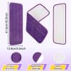 16.5 Inch Reusable Mop Pads Microfiber Spray Mop Replacement Heads for Wet/Dry Mops Compatible with Bona Floor Care System (6 Pack) view 3