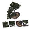 1pc Simulated Welcoming Pine Bonsai Lifelike Artificial Plant for Home Decoration Easy Maintenance for Indoor Spaces Like Hotels Clubs and Restaurants view 3