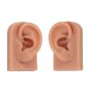 Pair Reusable 3D Realistic Silicone Ear Piercing Practice for Beginners Acupuncture Training Kit Earring Display Human Ear Size view 1