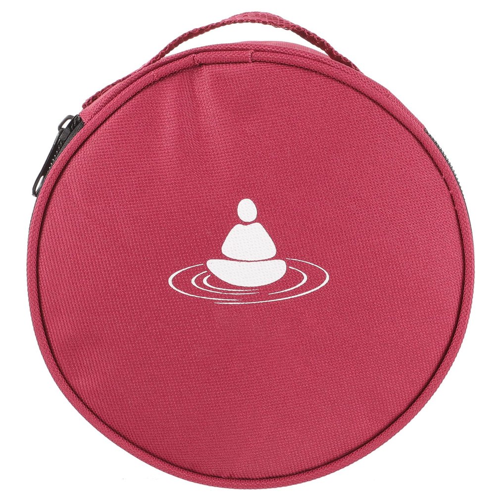 FAVOMOTO Crystal Singing Bowl Carrying Case Storage Bag for Tibetan Singing Bowls Compact Lightweight Design Zipper Closure for Meditation Mindfulness Practices Protects from Scratches