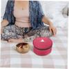 FAVOMOTO Crystal Singing Bowl Carrying Case Storage Bag for Tibetan Singing Bowls Compact Lightweight Design Zipper Closure for Meditation Mindfulness Practices Protects from Scratches view 4