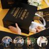 Abbylike 24 Pcs Employee Appreciation Gift Bag Bulk Black Glossy Non Woven Reusable Employee Appreciation Gifts Bags for Coworker Staff Team Boss Teacher Member Group view 2