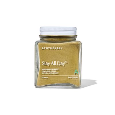 Apothkary Slay All Day Japanese Matcha Powder, Supports Energy, Focus, & Stress Relief, Herbal Supplement, Sugar Free, Gluten Free, Vegan, Plant Based