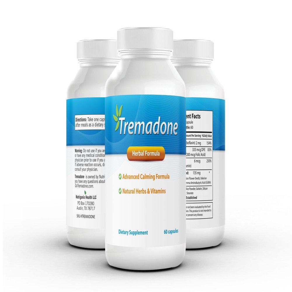Tremadone - Essential Tremor Relief Supplement for Hand, Arm, Head, Leg, Feet and Body Tremors and Shaking - All Natural, Gluten Free, Dairy Free by Nutriganix (3)