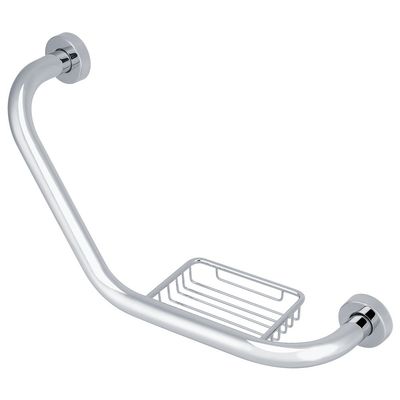 HUAOSN Shower Grab Bar, Stainless Steel Bath Shower Tub Grab Bar with Soap Holder, Handrails for Bath Toilet Wall Grip Bathtub for Shower Wall, Bathtubs